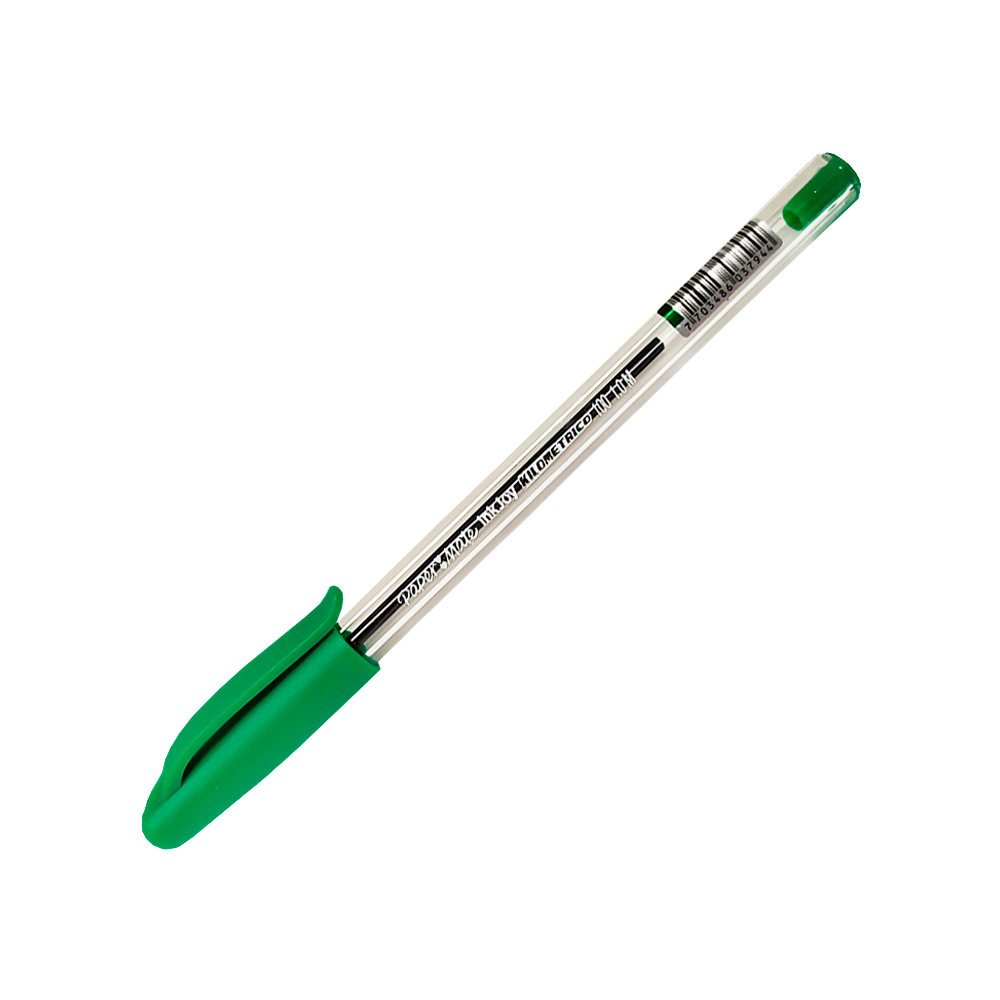 BOLIGRAFO PAPER MATE KILOMETRICO INKJOY 100 VERDE PUNTA MEDIA 1.0 MILIMETRO - Image 2