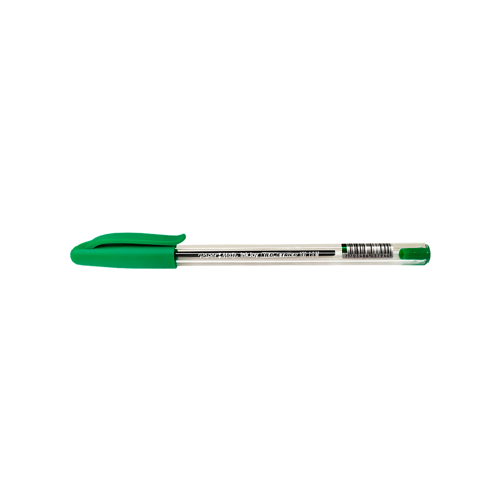 BOLIGRAFO PAPER MATE KILOMETRICO INKJOY 100 VERDE PUNTA MEDIA 1.0 MILIMETRO - Image 3
