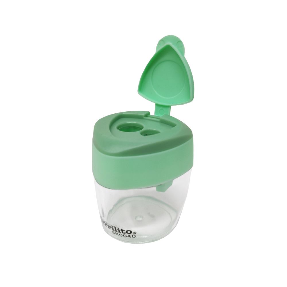 SACAPUNTAS DE PLASTICO BARRILITO SK0040 CON DEPOSITO - Image 2