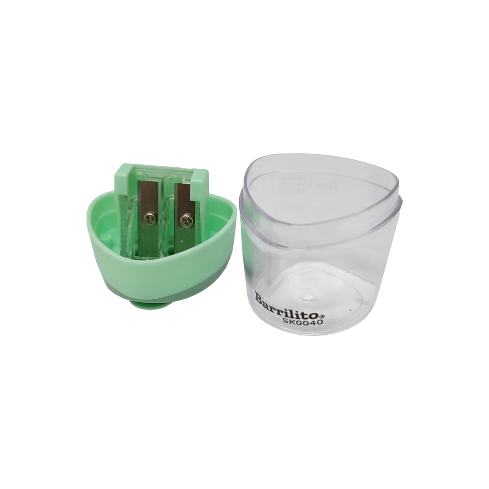 SACAPUNTAS DE PLASTICO BARRILITO SK0040 CON DEPOSITO - Image 3