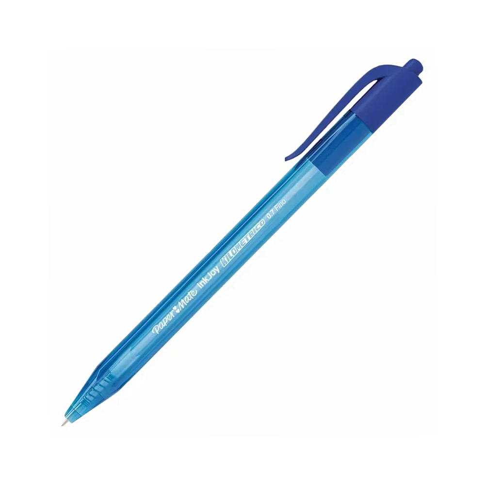 BOLIGRAFO RETRACTIL PAPER MATE KILOMETRICO INKJOY 2166736 AZUL PUNTA FINA 0.7 MILIMETROS