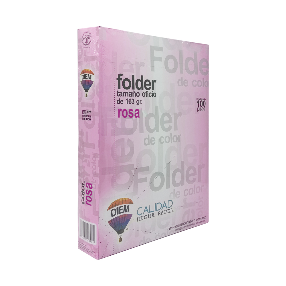 FOLDER TAMAÑO OFICIO DIEM PASTEL ROSA O5 PAQUETE CON 100 PIEZAS - Image 2