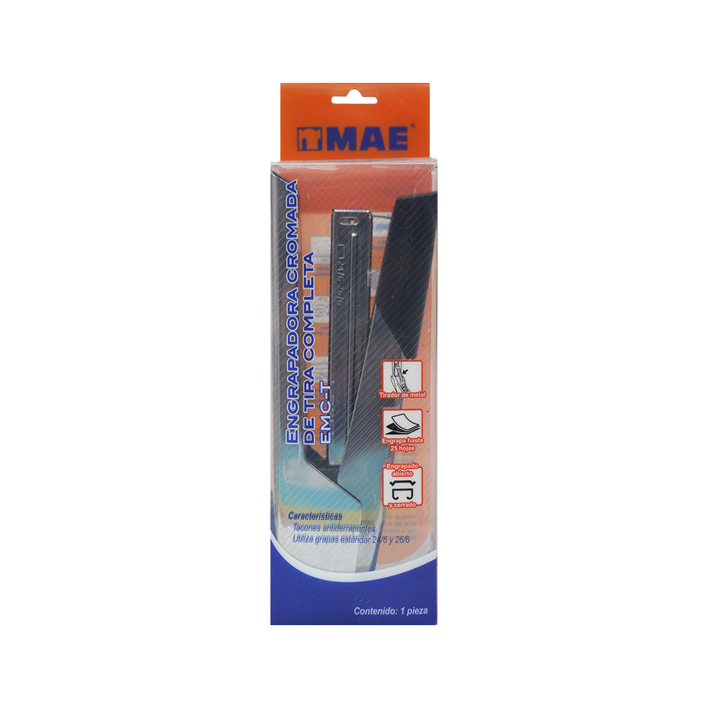 ENGRAPADORA CROMADA EMC-T TIRA COMPLETA CON TACONES ANTIDERRAPANTES