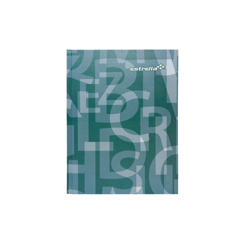CUADERNO FORMA FRANCESA ESTRELLA 0210 RAYA CON INDICE PASTA DURA COSIDO 96 HOJAS