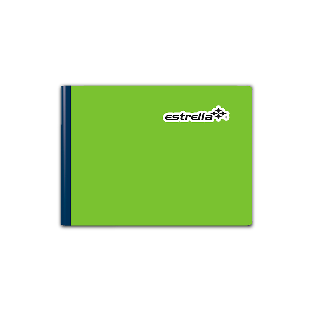 CUADERNO FORMA ITALIANA ESTRELLA 0664 CUADRO ALEMAN COSIDO 100 HOJAS