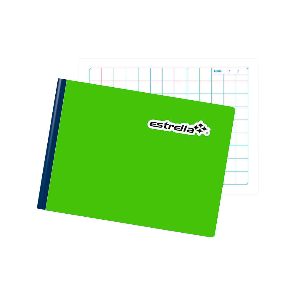 CUADERNO FORMA ITALIANA ESTRELLA 0664 CUADRO ALEMAN COSIDO 100 HOJAS - Image 3