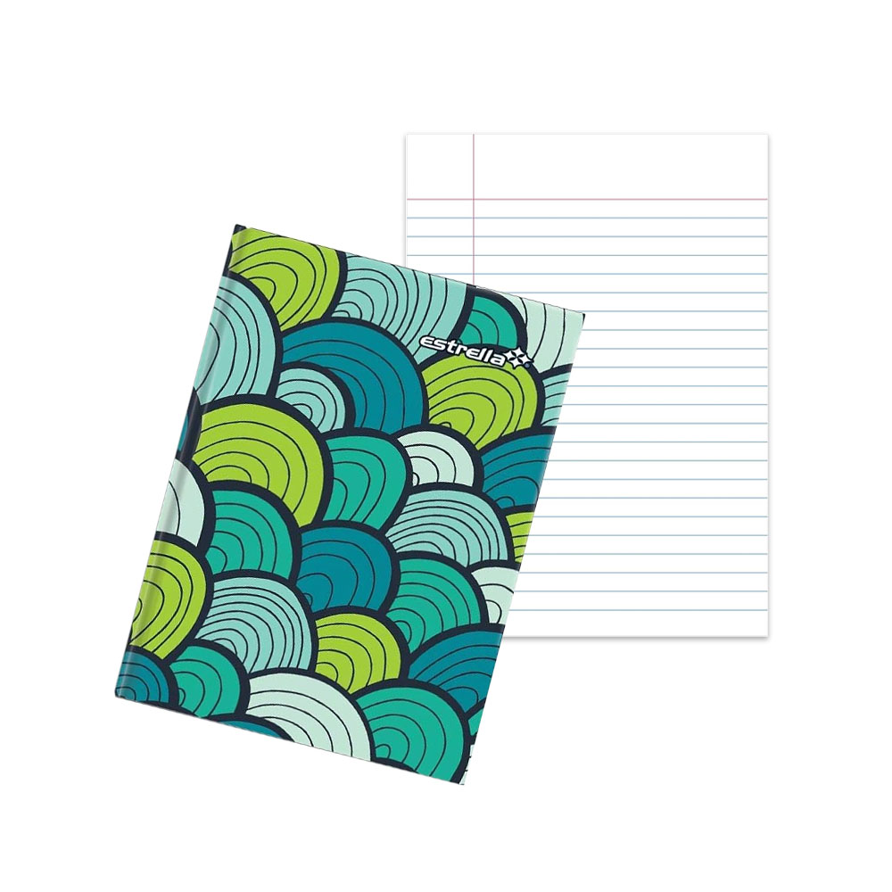 CUADERNO FORMA FRANCESA ESTRELLA 0078 RAYA PASTA DURA COSIDO 96 HOJAS - Image 3