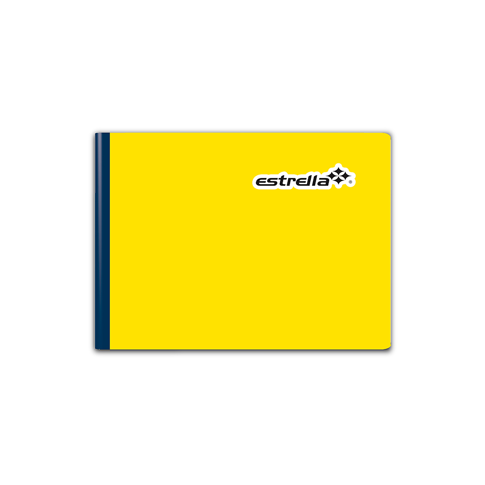 CUADERNO FORMA ITALIANA ESTRELLA 0654 DOBLE RAYA COSIDO 100 HOJAS