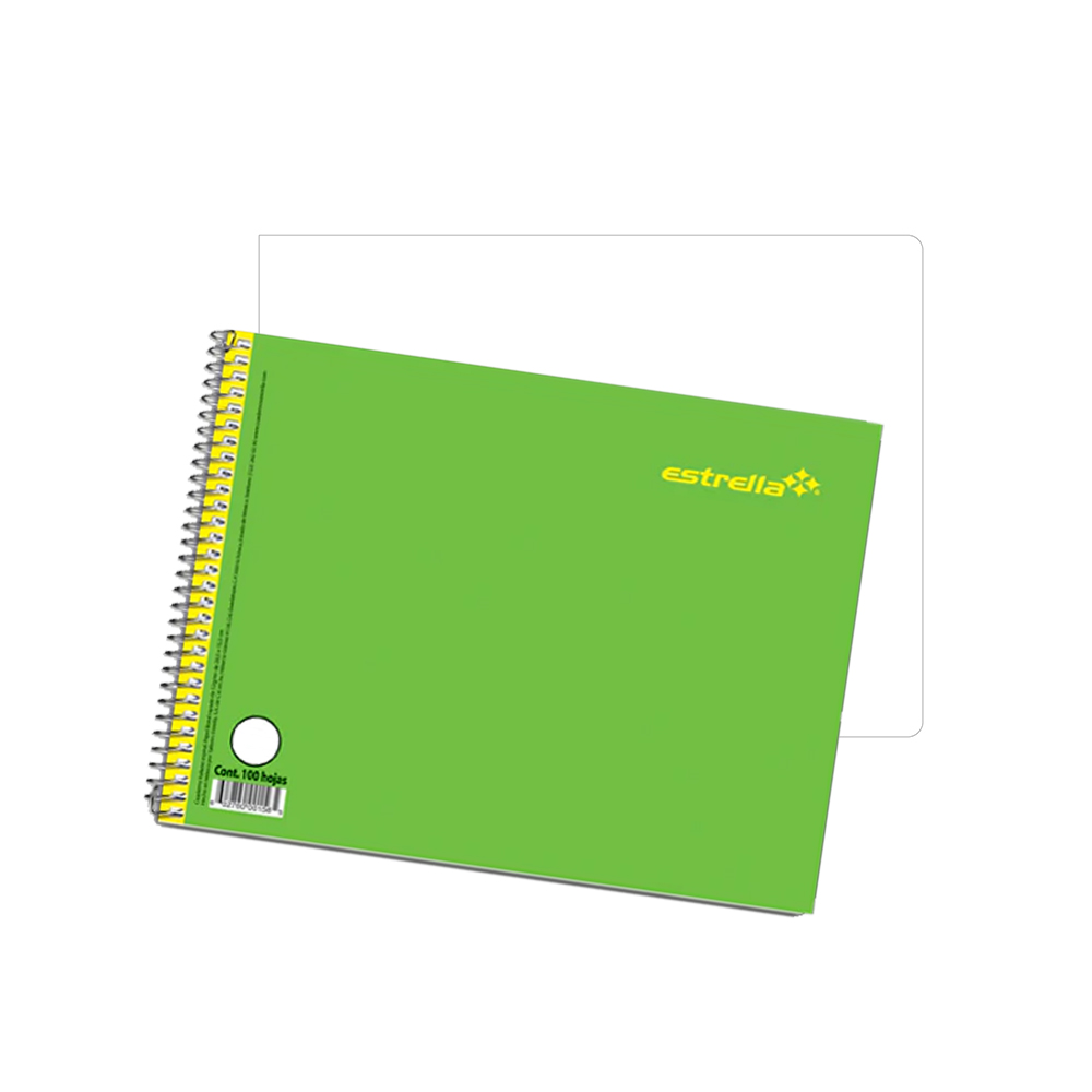 CUADERNO FORMA ITALIANA ESTRELLA 0160 100 HOJAS DIBUJO ESPIRAL - Image 3