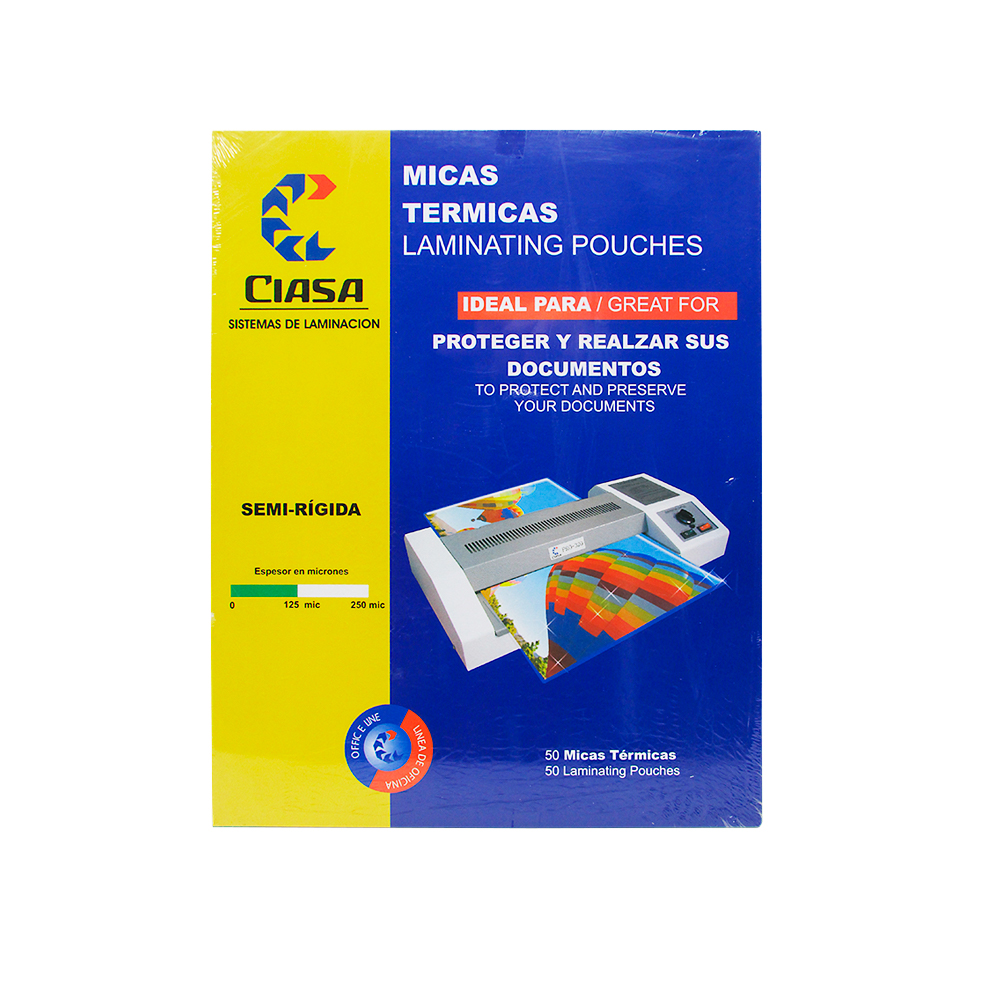 MICA TERMICA CIASA 1230 5 MILESIMAS DOBLE CARTA 50 PIEZAS