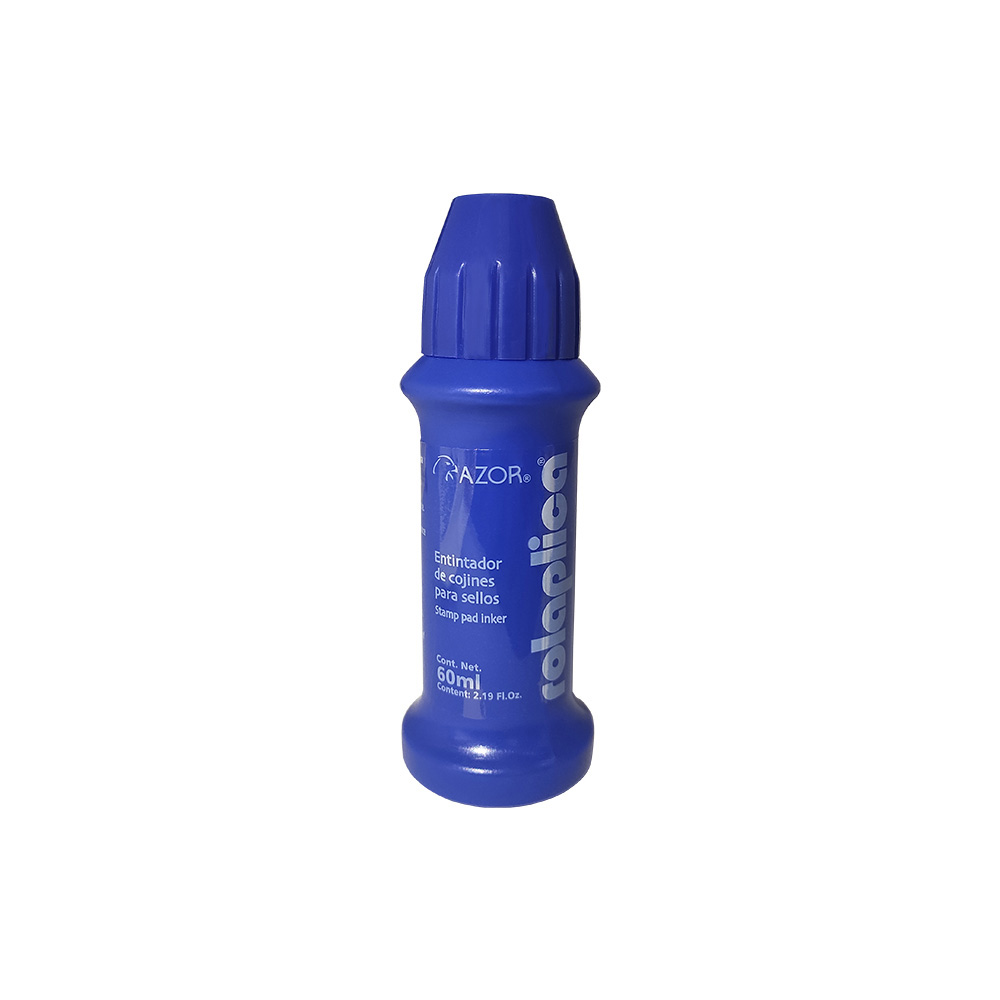 TINTA PARA SELLO AZOR ROLAPLICA AZUL 60 MILIMETROS