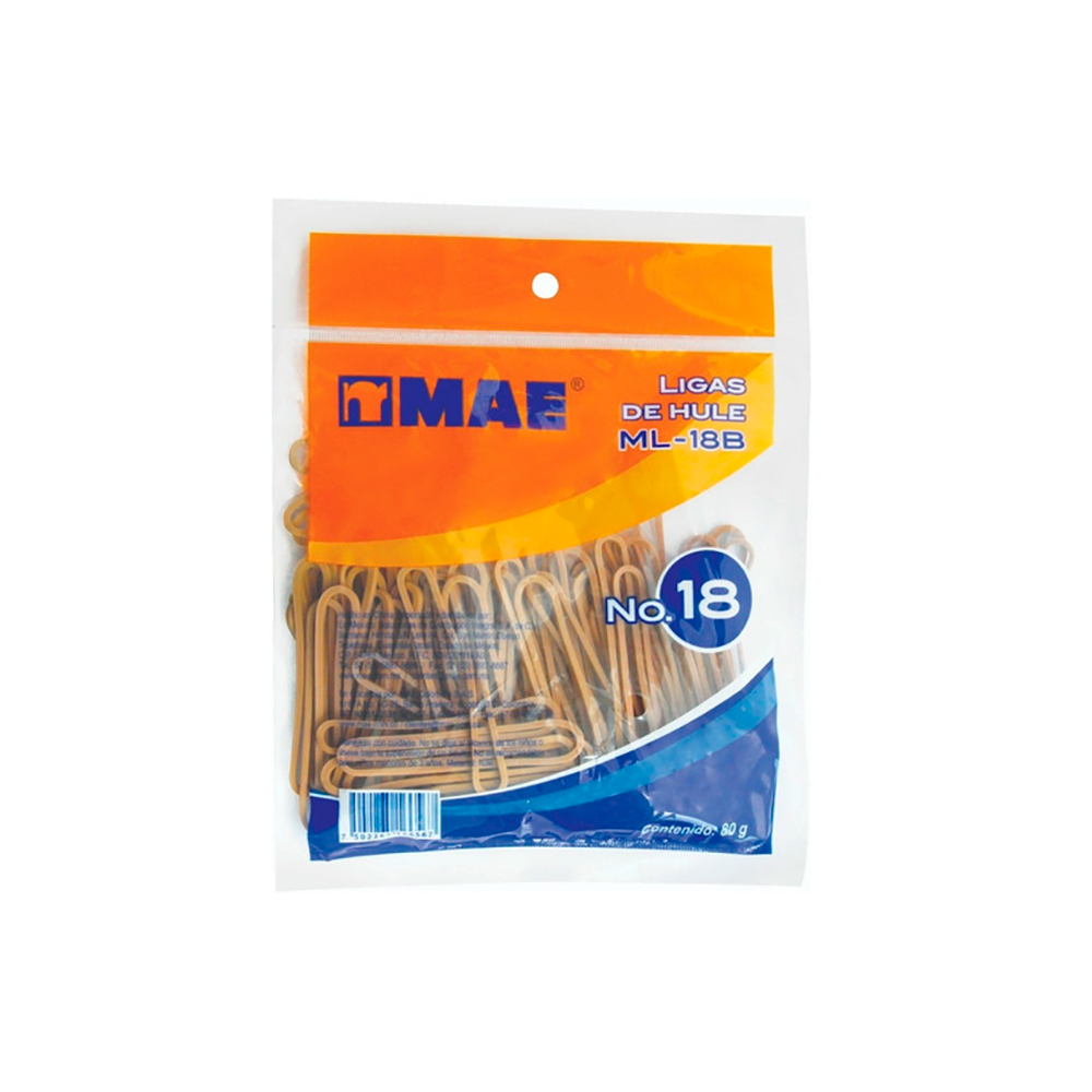 LIGA DE HULE MAE ML-33B CON 80 GRAMOS DEL NO. 33
