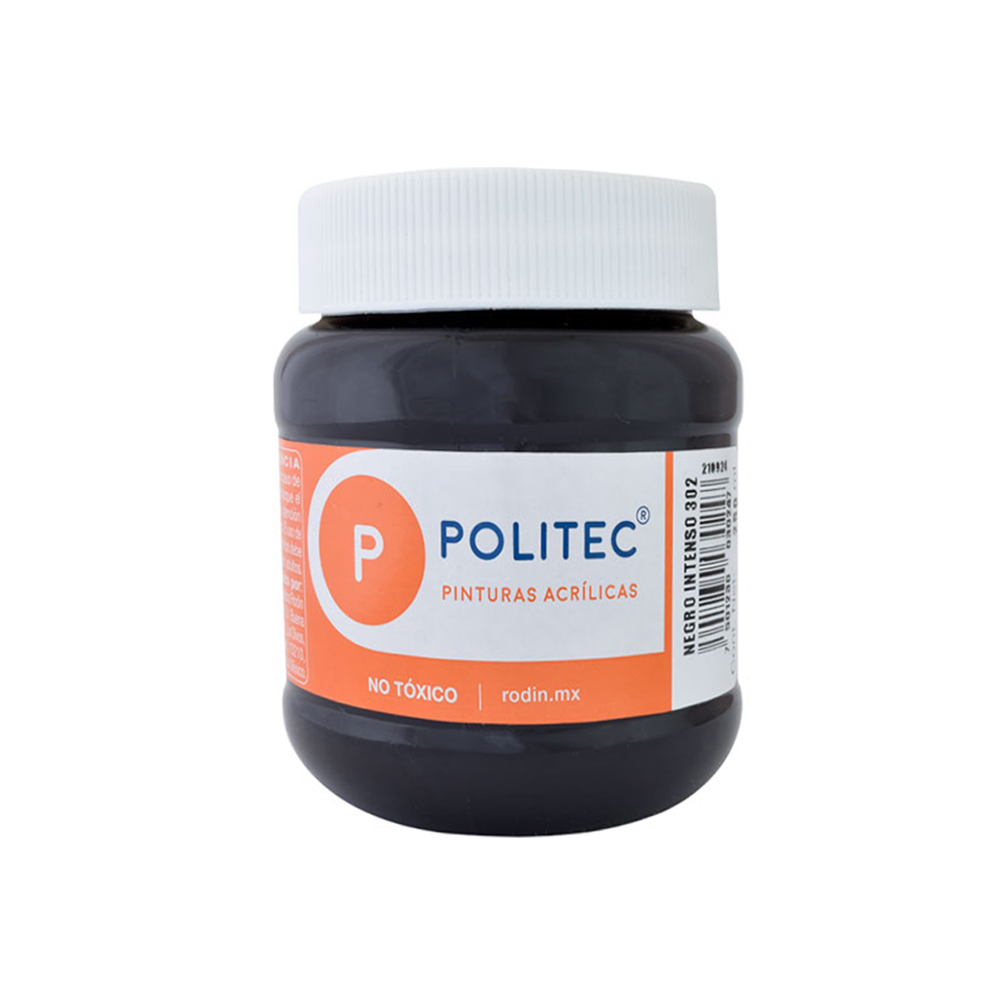 PINTURA ACRILICA 250 ML POLITEC NEGRO