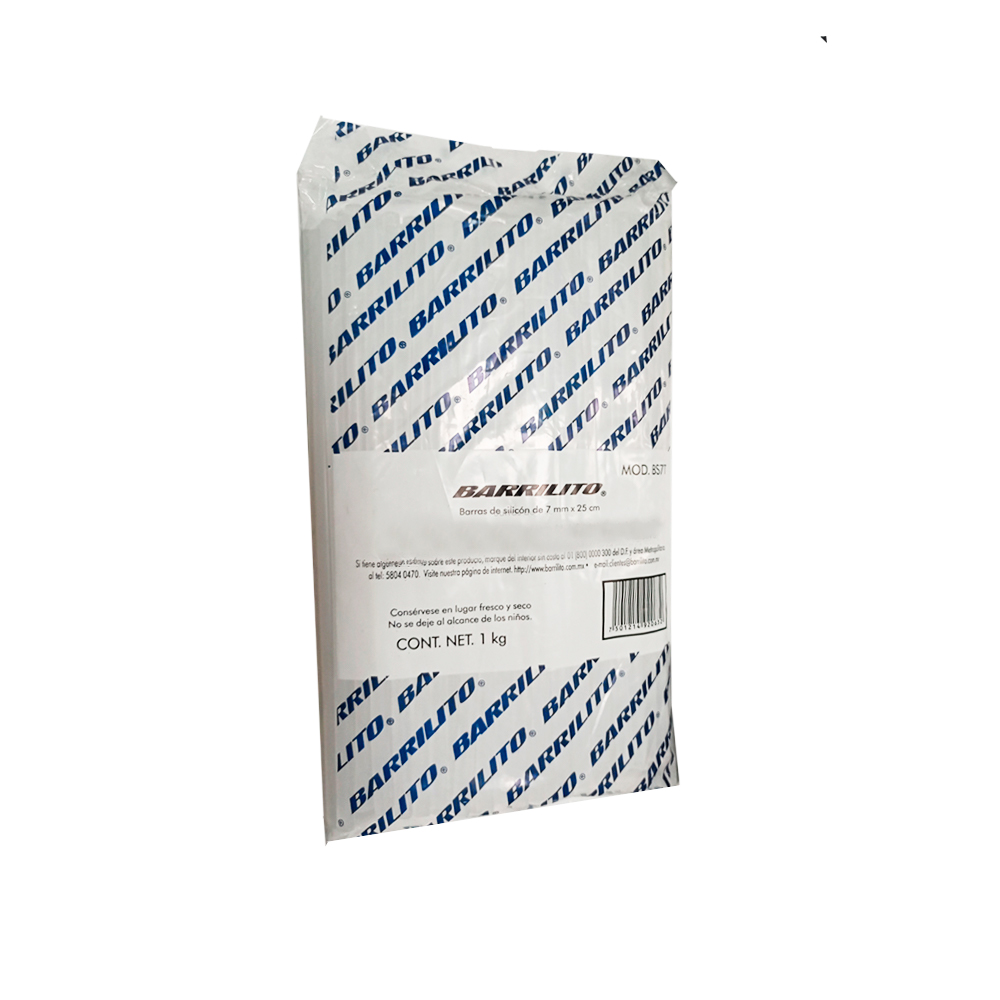 BARRA DE SILICON SOLIDO BARRILITO BS11 11 MILIMETROS X 25 CENTIMETROS DE LARGO 1 KG