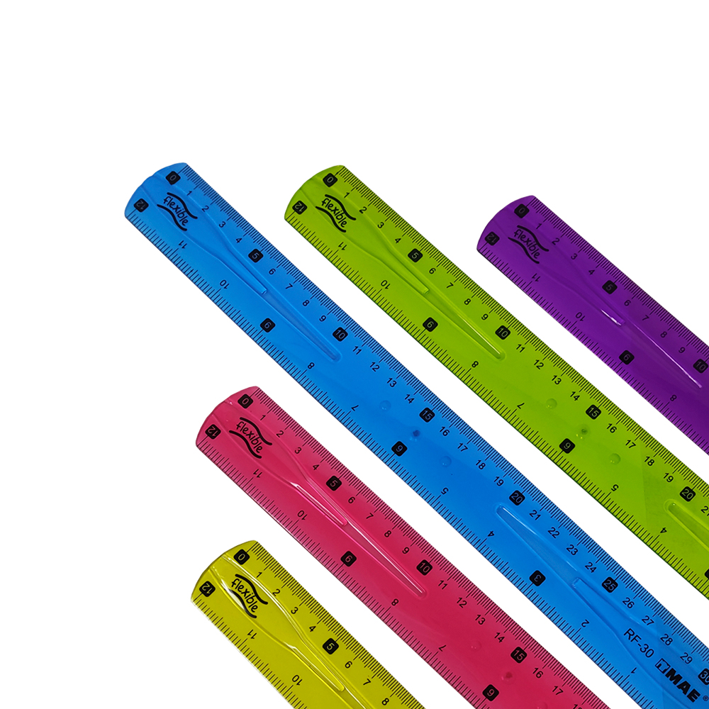 REGLA DE PLASTICO FLEXIBLE MAE RF-30 DE 30 CENTIMETROS - Image 3