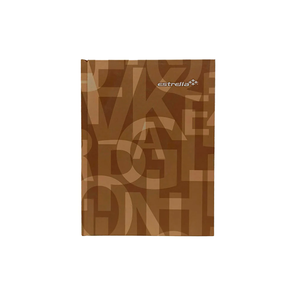 CUADERNO FORMA FRANCESA ESTRELLA 0212 CON ALFABETO RAYA PASTA DURA COSIDO 192 HOJAS