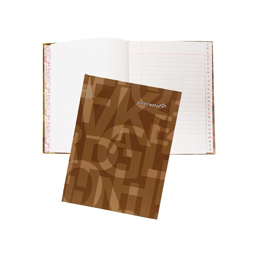 CUADERNO FORMA FRANCESA ESTRELLA 0212 CON ALFABETO RAYA PASTA DURA COSIDO 192 HOJAS - Image 3
