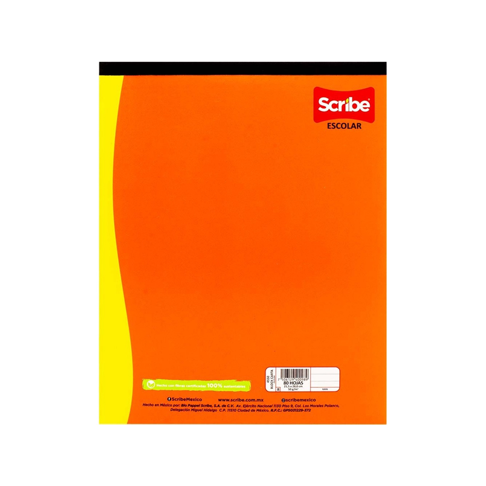 BLOCK CARTA SCRIBE 4550 RAYA 80 HOJAS
