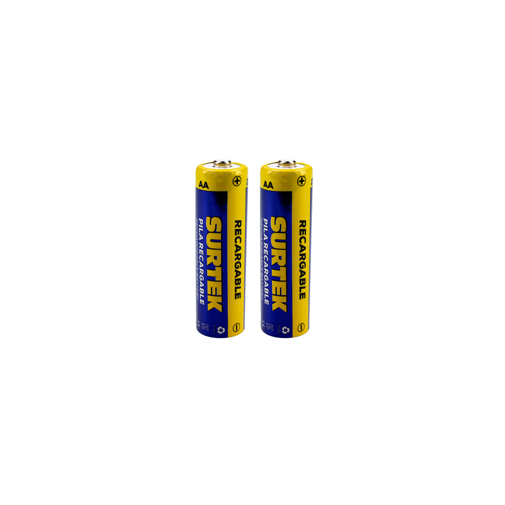 PILA RECARGABLE SURTEK PR22A PAQUETE CON 2 PIEZAS AA