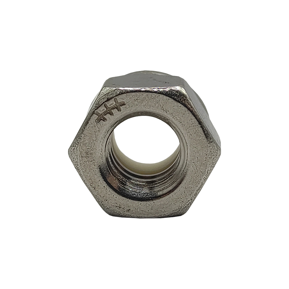 TUERCA HEXAGONAL DE SEGURIDAD CON INSERTO DE NYLON 5/16''-18 ACERO INOXIDABLE 304