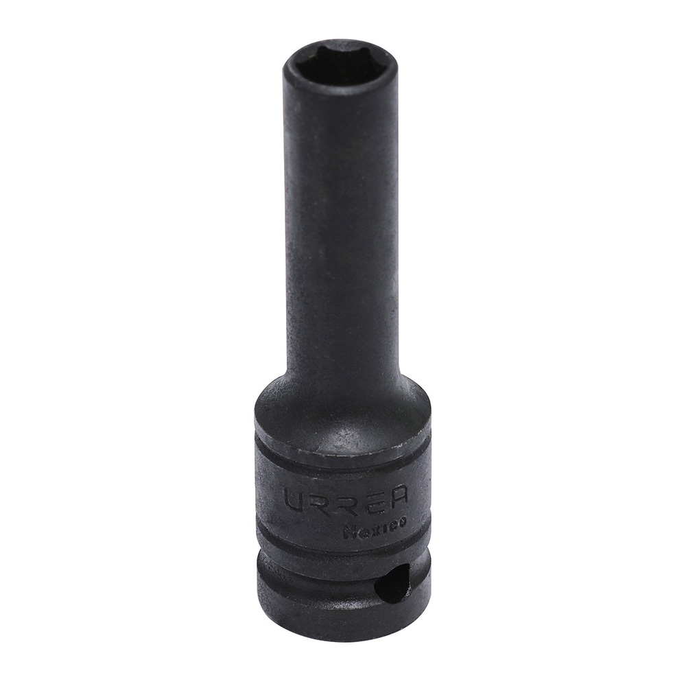 DADO DE IMPACTO URREA 7316MD LARGO PARED DELGADA MÉTRICO CUADRO DE 1/2'', 6 PUNTAS, 16 MM