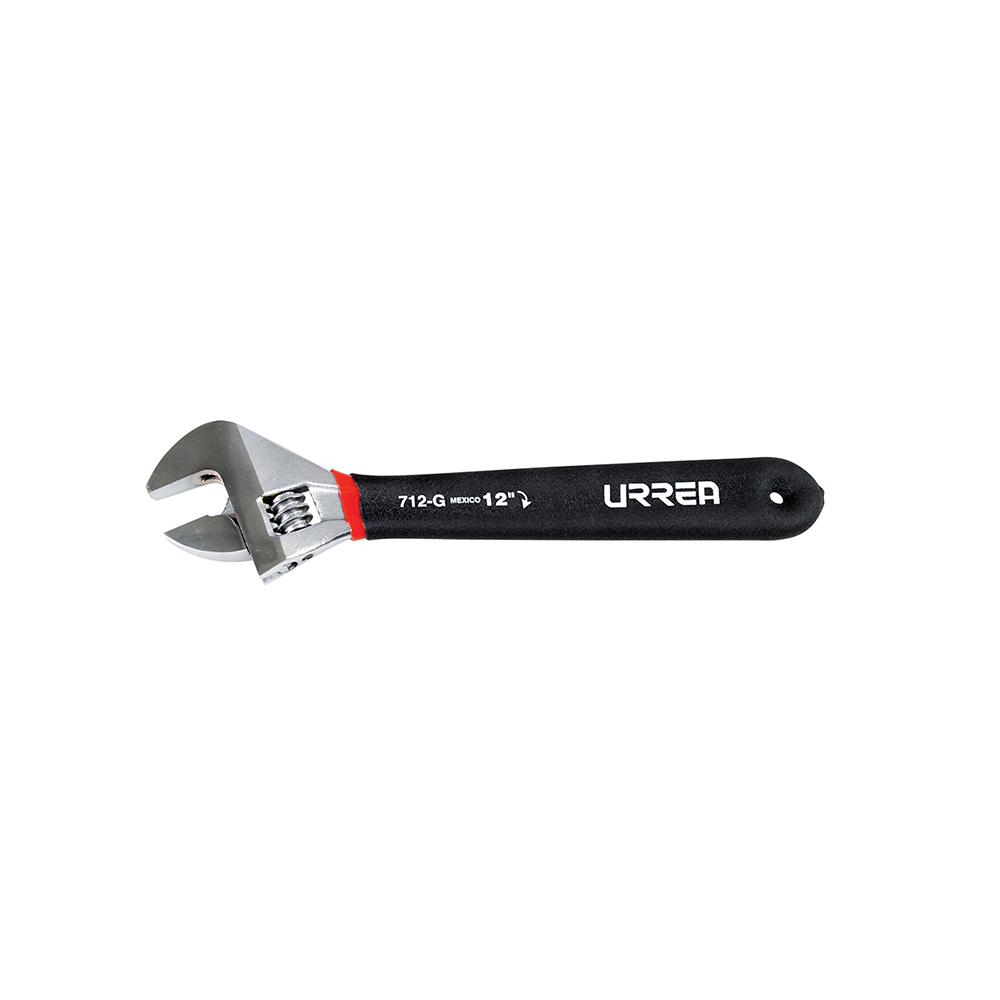 LLAVE AJUSTABLE URREA 712G RUBER GRIP 12''