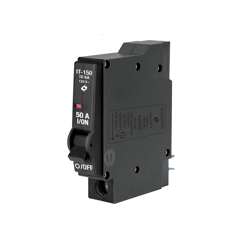 INTERRUPTOR TERMOMAGNETICO VOLTECK IT-150 DE 1 POLO