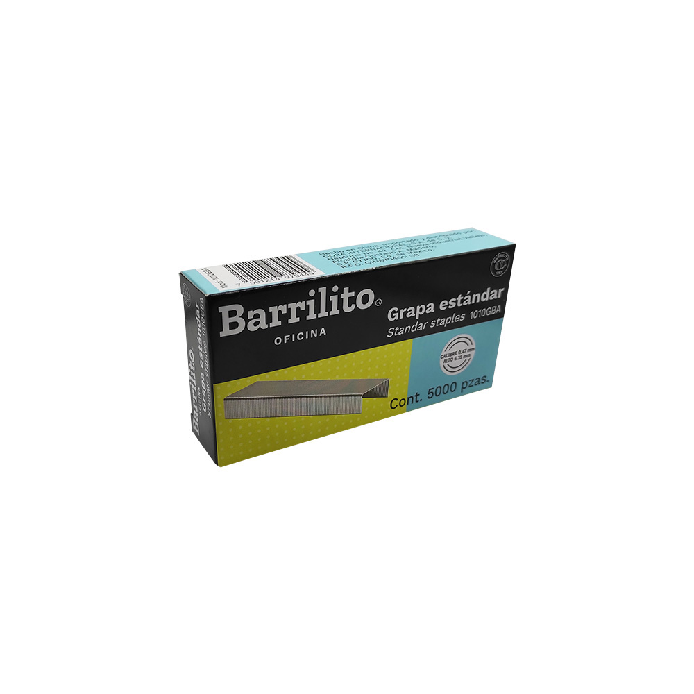 GRAPA ESTANDAR BARRILITO 1010GBA CAJA CON 5000 PIEZAS