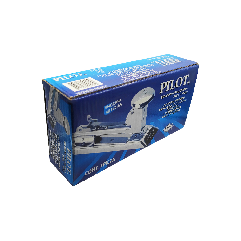 ENGRAPADORA METALICA DE GOLPE PILOT NO400 TIRA COMPLETA CAPACIDAD 40 HOJAS