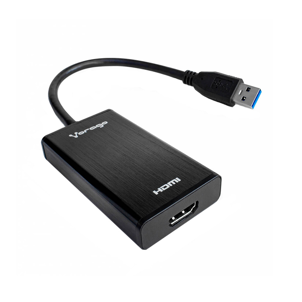 ADAPTADOR USB A HDMI VORAGO ADP-204 NEGRO USB 3.0 FULL HD