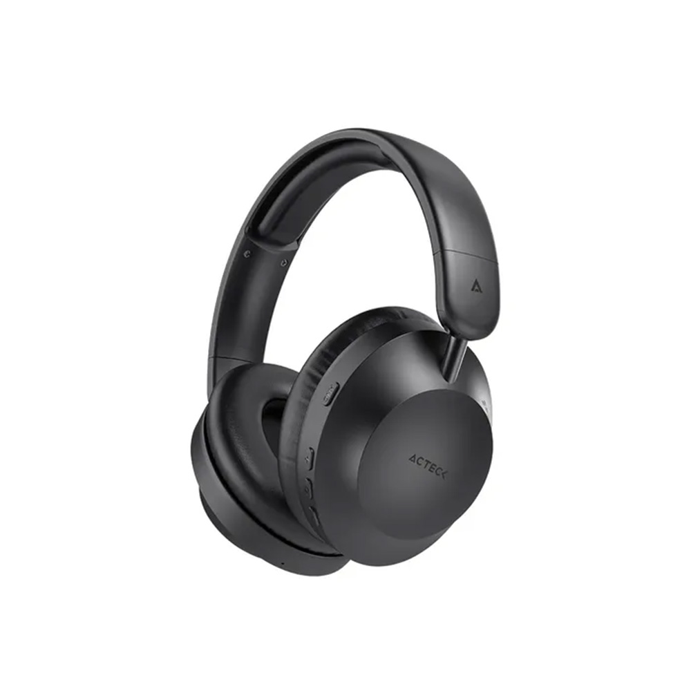 AUDÍFONOS INALÁMBRICOS BLUETOOTH ACTECK ADVANCED SERIES TRITON PRO HP636 NEGRO CANCELACIÓN DE RUIDO