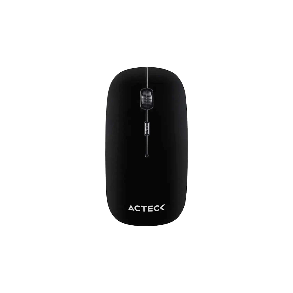 MOUSE ACTECK INALÁMBRICO 2.4 GHZ 1600 DPI 3 NIVELES MODELO MI240 COLOR NEGRO