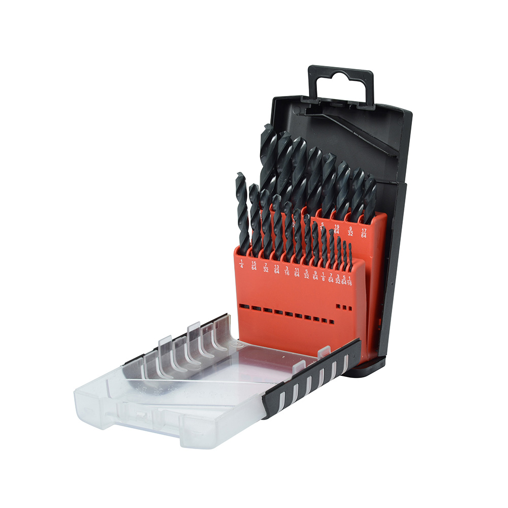 JUEGO DE BROCAS URREA G5121 PAQUETE CON 21 PIEZAS USO GENERAL 1/16''-3/8''