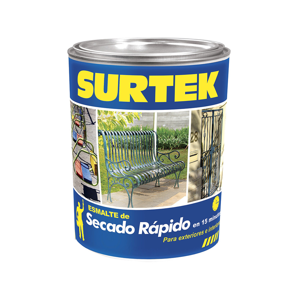 ESMALTE DE SECADO RÁPIDO SURTEK SP40245 ROJO 1 LITRO