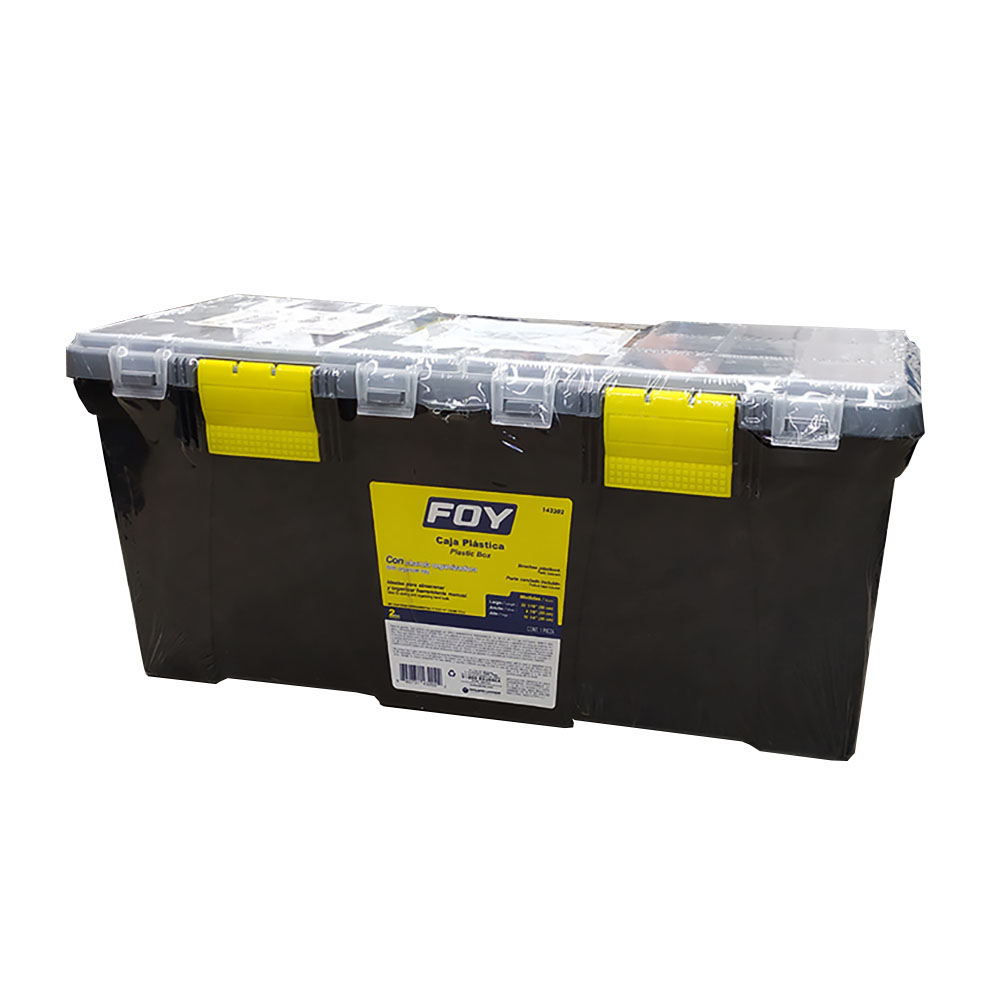CAJA PORTAHERRAMIENTAS PLASTICA FOY 143202 CON ORGANIZADORA 22''