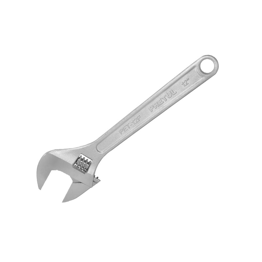 LLAVE AJUSTABLE PERICO TRUPER PRETUL PET-12P CROMADO 12 PULGADAS