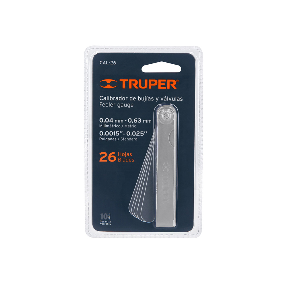 CALIBRADOR DE 26 HOJAS STD / MM TRUPER CAL-26