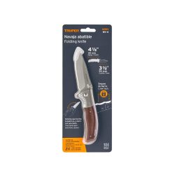 NAVAJA ABATIBLE CON MANGO DE MADERA TRUPER NV-4 DE 9 CENTIMETROS