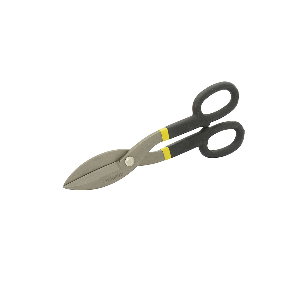TIJERA PARA HOJALATERO SURTEK T03 CON MANGO RECUBIERTO DE PLASTISOL ANTIDERRAPANTE 14''