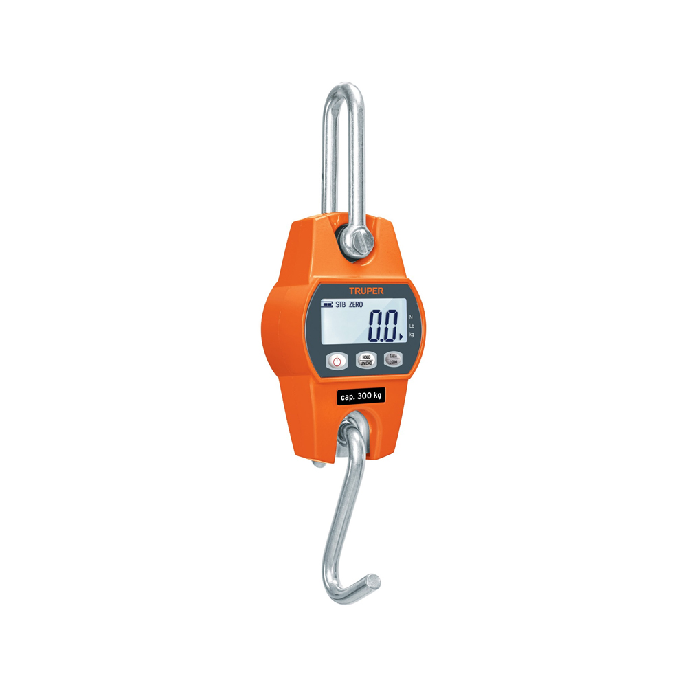 BASCULA ELECTRONICA COLGANTE TRUPER BASE-300C CAPACIDAD 300 KILOS