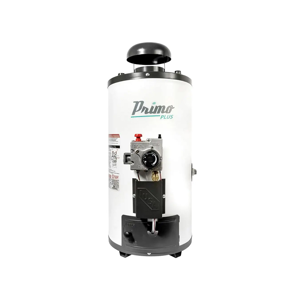 CALENTADOR DE AGUA IUSA PRIMO PLUS 268712 DE RAPIDA RECUPERACION GAS LP CON PIZOELECTRICO BLANCO