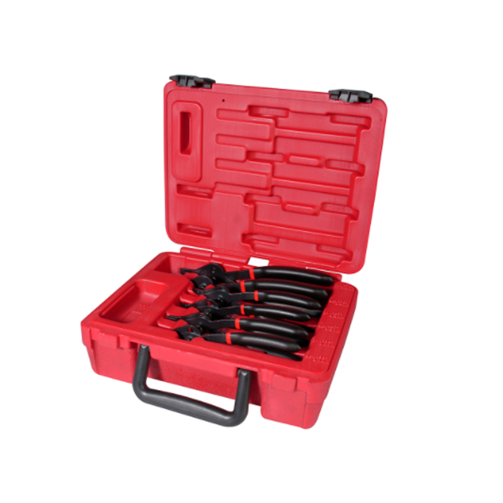JUEGO DE 6 PINZAS URREA 360D PARA ANILLOS DE RETENCION USO INDUSTRIAL