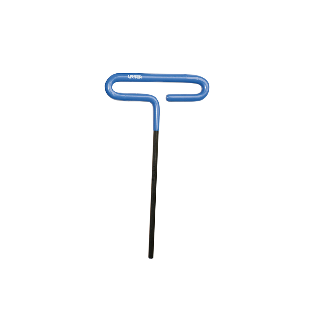 LLAVE ALLEN HEXAGONAL T URREA 46516G MANGO DE VINIL 5 MILIMETROS X 6''
