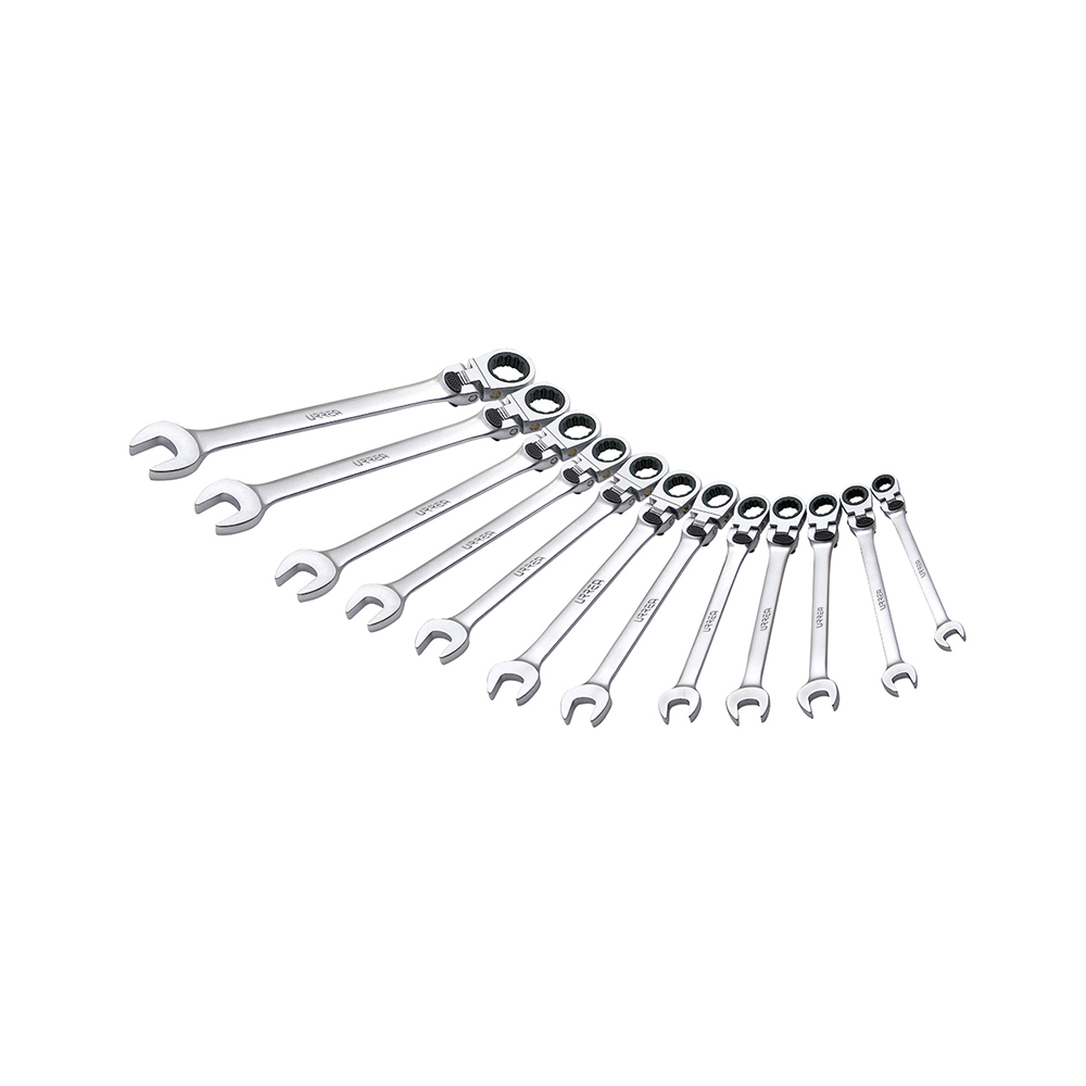 JUEGO DE LLAVES COMBINADAS FLEXIBLES URREA 12MF12M CON 12 PIEZAS METRICAS