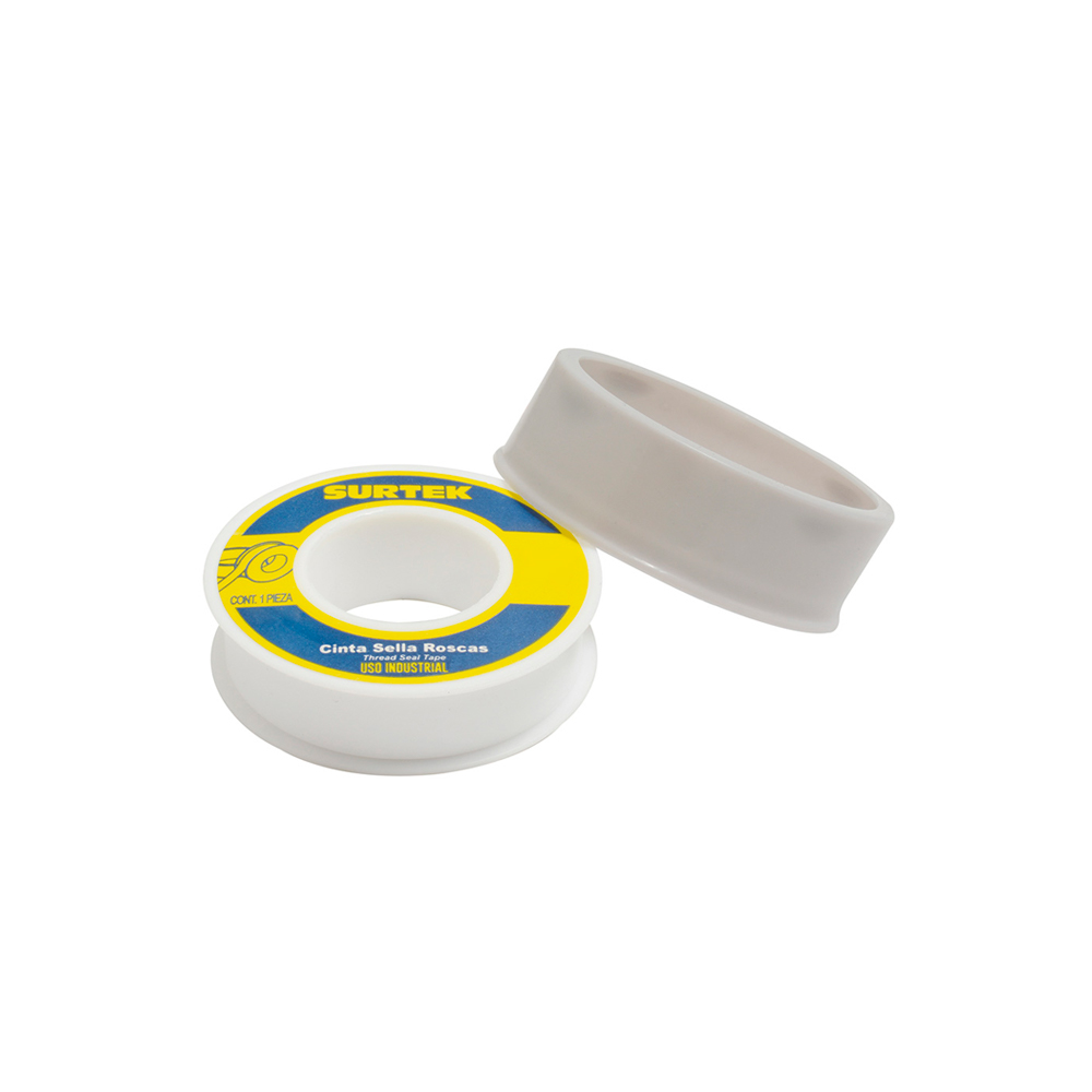 CINTA TEFLON SELLA ROSCAS SURTEK 138049 1/2'' X 7 METROS USO INDUSTRIAL