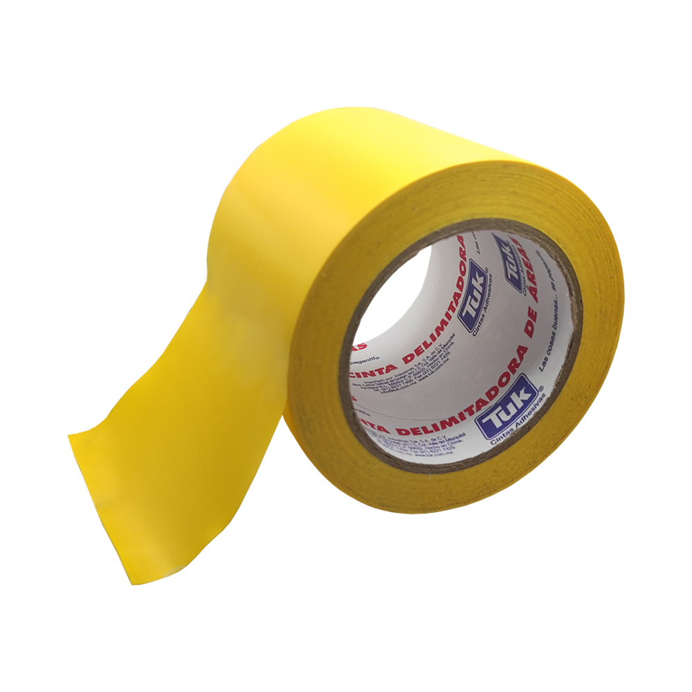 CINTA ADHESIVA DELIMITADORA TUK 340 AMARILLO 101 MILIMETROS X 33 METROS - Image 3