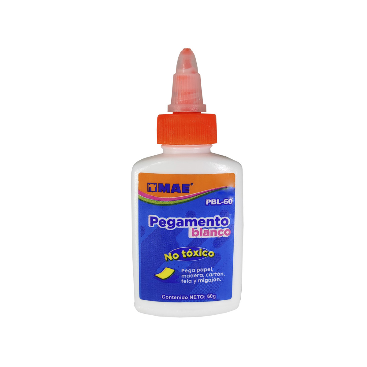 ADHESIVO LIQUIDO ESCOLAR MAE PBL-60 BLANCO 60 GRAMOS