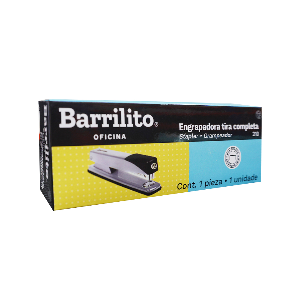 ENGRAPADORA TIRA COMPLETA BARRILITO 210 CUERPO METÁLICO PARA 35 HOJAS