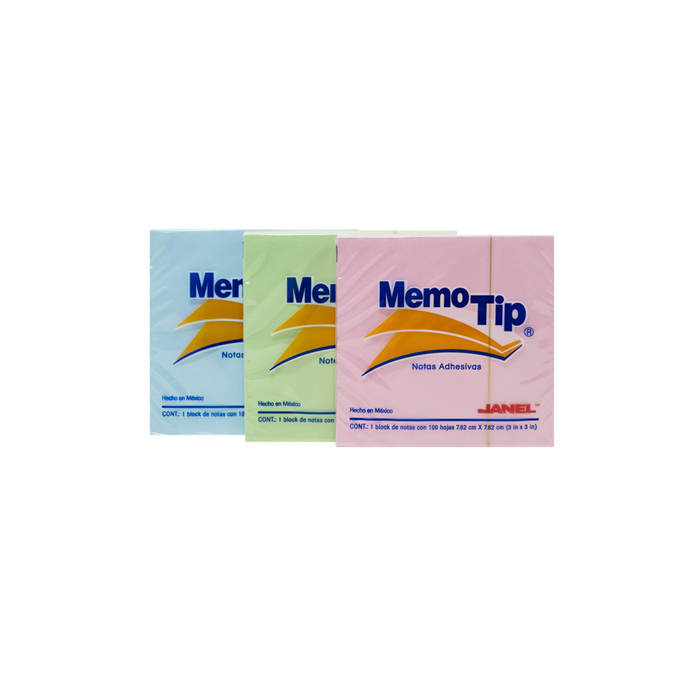 BLOCK DE NOTAS ADHESIVAS JANEL PASTEL 3X3 PAQ/1BLK - Image 3