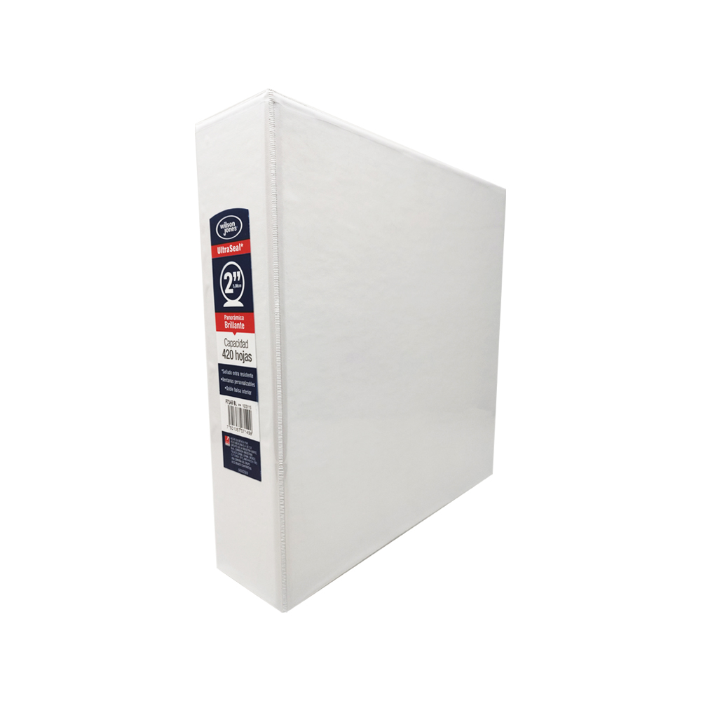 CARPETA DE VINIL ACCO WILSON JONES P7149 BLANCA 2'' ARILLO ''O'' TRIPLE PANORÁMICA